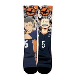 Haikyuu Ryunosuke Tanaka Custom Anime Socks For Anime Fans Gear Anime