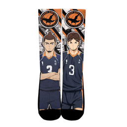 Haikyuu Asahi Azumane Custom Anime Socks For Anime Fans Gear Anime