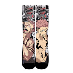 Jujutsu Kaisen Sukuna Ryoumen Socks Custom For Anime Fans Gear Anime