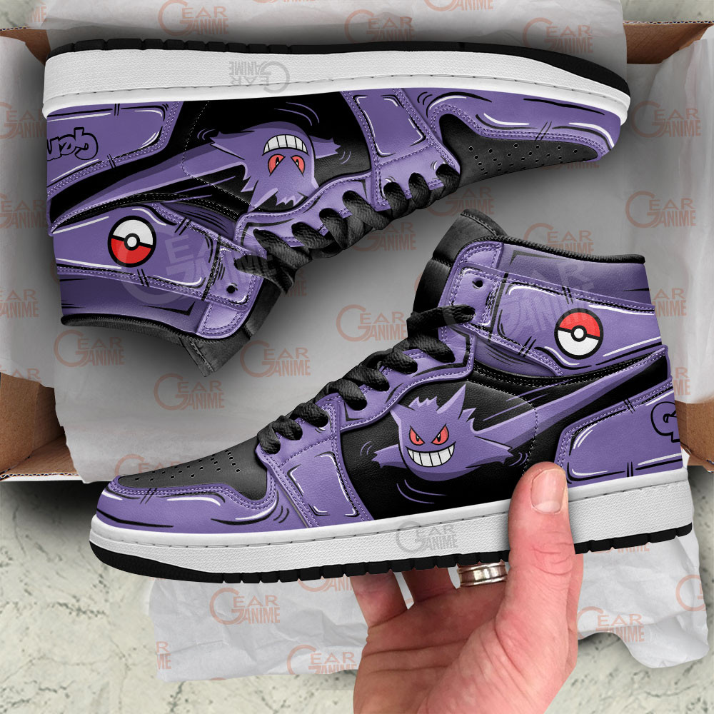 Gengar High-Top Leather Sneakers -  Pokemon - Angle 5