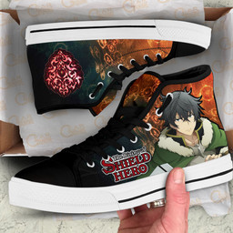 Shield Hero Naofumi Shield of Wrath Anime Custom High Top Shoes Gear Anime