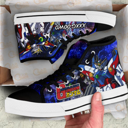 Mobile Suit Gundam Wing Gundam Zero Anime Custom High Top Shoes Gear Anime