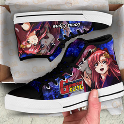 Mobile Suit Gundam Lacus Clyne Anime Custom High Top Shoes Gear Anime
