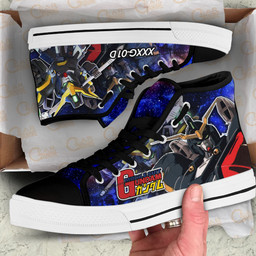 Mobile Suit Gundam Deathscythe Gundam Anime Custom High Top Shoes Gear Anime