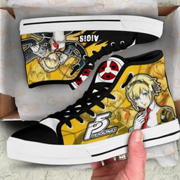Persona Aigis Anime Custom High Top Shoes Gear Anime