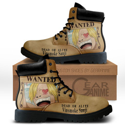 One Piece Sanji Wanted Boots Custom Anime ShoesGear Anime