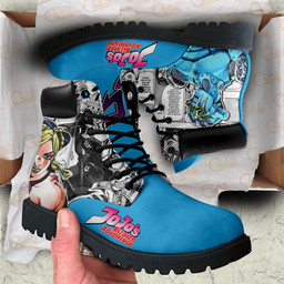 Jojo's Bizarre Adventure Jolyne Kujo Boots Custom Anime ShoesGear Anime- 1- Gear Anime
