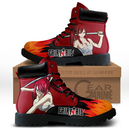 Fairy Tail Erza Scarlet Boots Custom Anime ShoesGear Anime