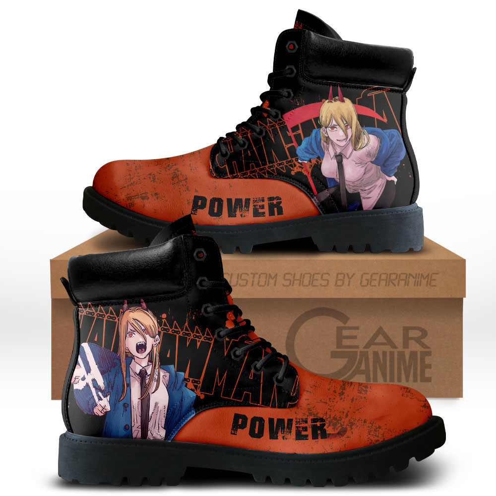 Chainsaw Man Power Boots Custom Anime ShoesGear Anime