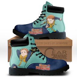 Seven Deadly Sins King Boots Anime Leather Casual -  Seven Deadly Sins - Angle 1