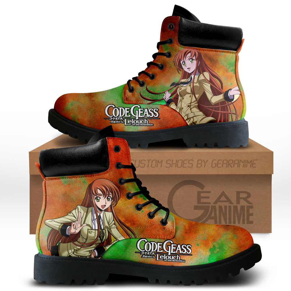 Code Geass Shirley Fenette Boots Anime Custom ShoesGear Anime