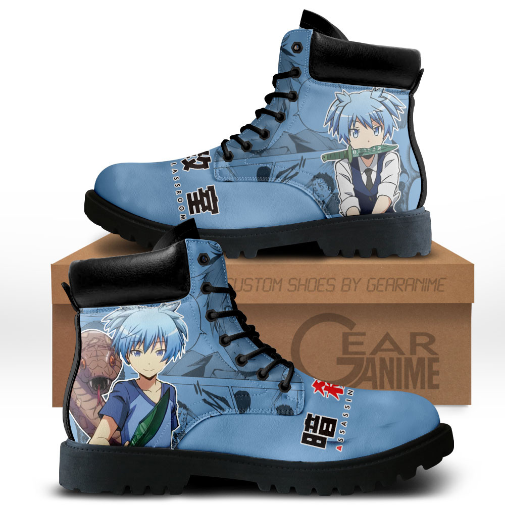 Assassination Classroom Nagisa Shiota Boots Anime Custom ShoesGear Anime