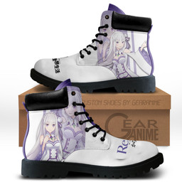 Re:Zero Emilia Boots Anime Custom Shoes MV0711Gear Anime