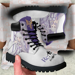 Re:Zero Emilia Boots Anime Custom Shoes MV0711Gear Anime- 1- Gear Anime