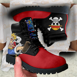 One Piece Luffy Gear 5 Boots Anime Custom Shoes Simple Style NTT0512Gear Anime- 1- Gear Anime