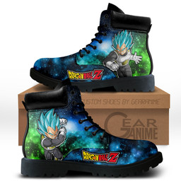Dragon Ball Vegeta Blue Boots Anime Custom Shoes Galaxy Style NTT0512Gear Anime