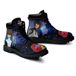 Mobile Suit Gundam Kira Yamato Boots Anime Custom Shoes MV0512Gear Anime- 2- Gear Anime