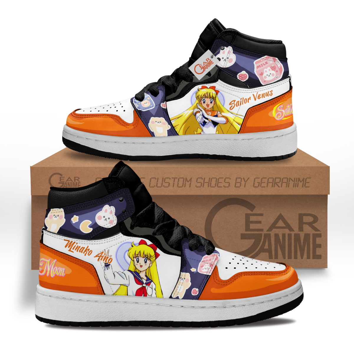 Sailor Venus Anime Kids Sneakers Custom Kids Shoes MV0901 Gear Anime