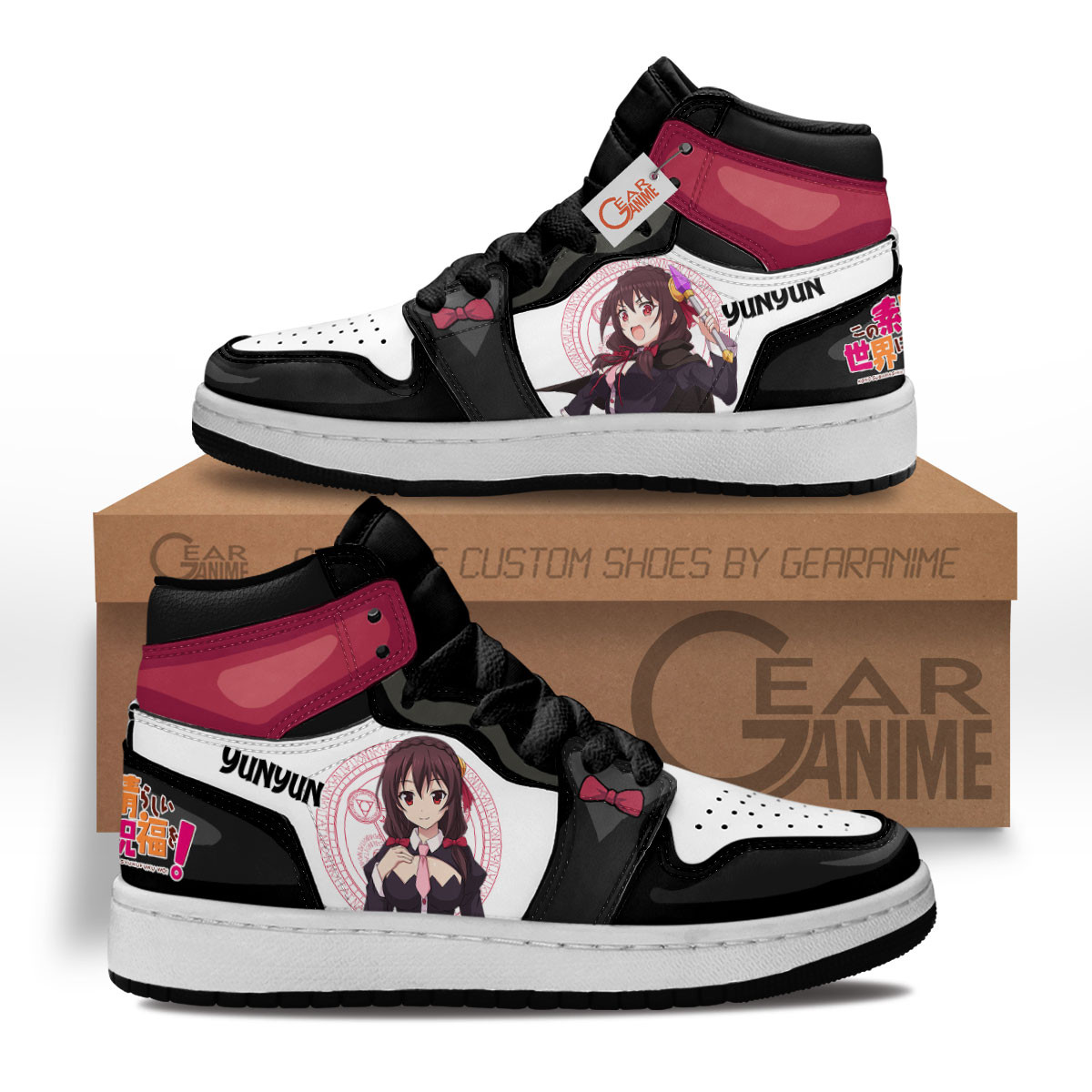 Yunyun Anime Kids Sneakers Custom Shoes MV1302 Gear Anime