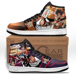 Portgas D. Ace and Luffy Anime Shoes Custom Sneakers MN2102 Gear Anime