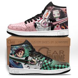 Nezuko and Tanjiro Anime Shoes Custom Sneakers MN2102 Gear Anime