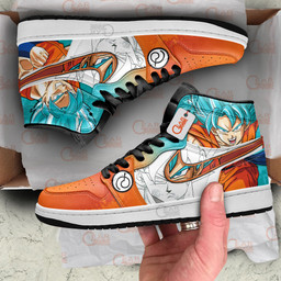 Goku Blue Shoes DB Anime Custom Sneakers MN2102 Gear Anime