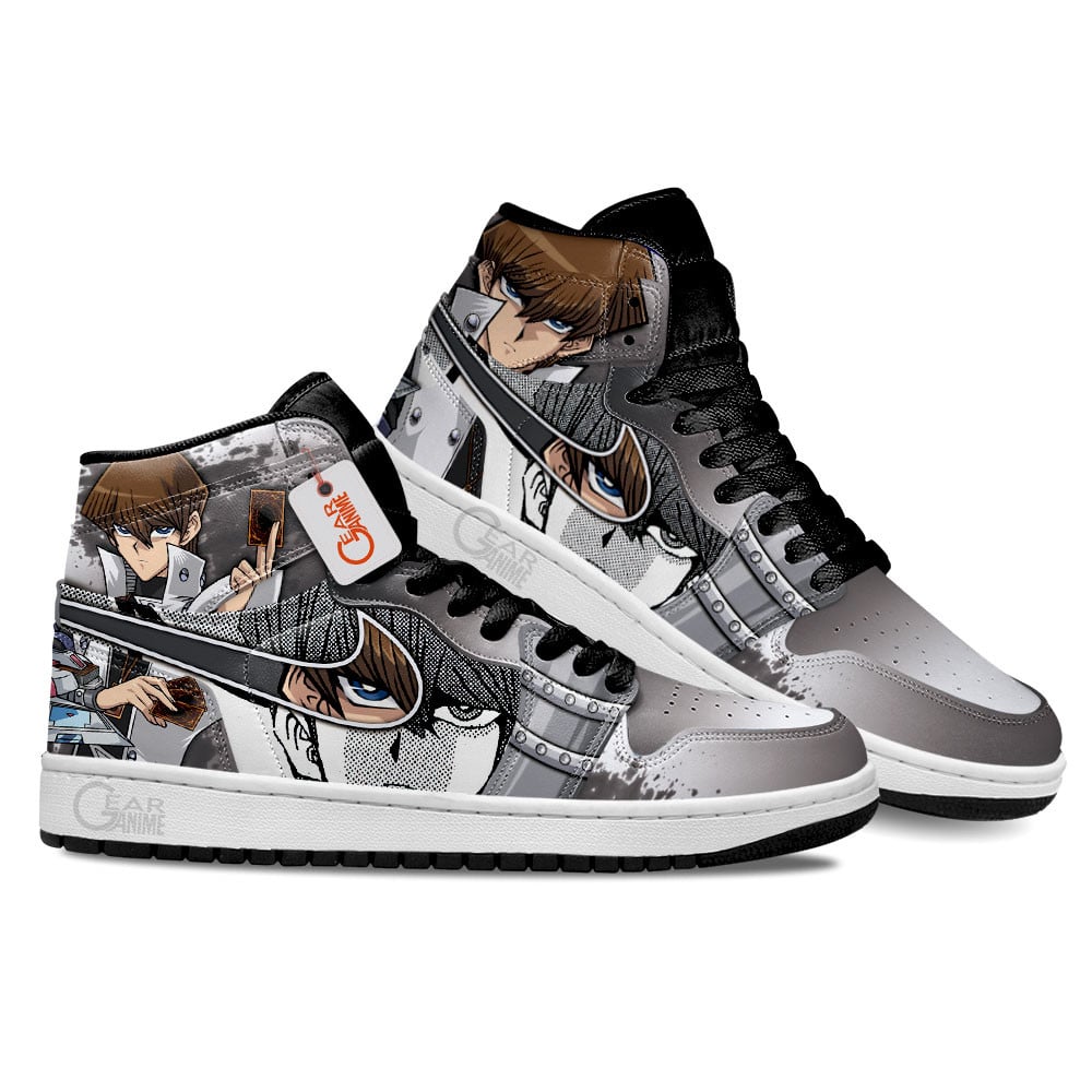 Seto Kaiba Shoes Custom YGO Anime Sneakers MN2102 Gear Anime
