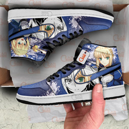 Saber Sneakers Custom Fate Stay Night Anime Shoes MN0504 Gear Anime