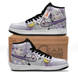 Emilia Sneakers Custom ReZero Manga Anime Shoes MN0504 Gear Anime