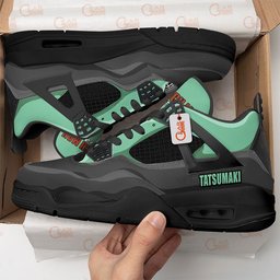 Tatsumaki Custom Retro 4 Leather Sneakers OPM Anime Name -  One Punch Man - Angle 2