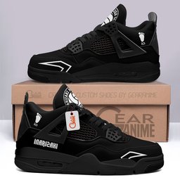 Inarizaki High Retro 4 Leather Sneakers Custom Name -  Haikyu!! - Angle 1