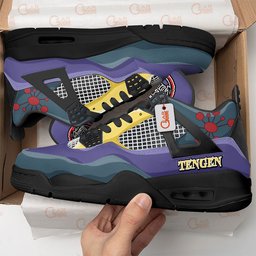 Uzui Tengen Retro 4 Leather Sneakers Custom Name -  Demon Slayer: Kimetsu no Yaiba - Angle 2