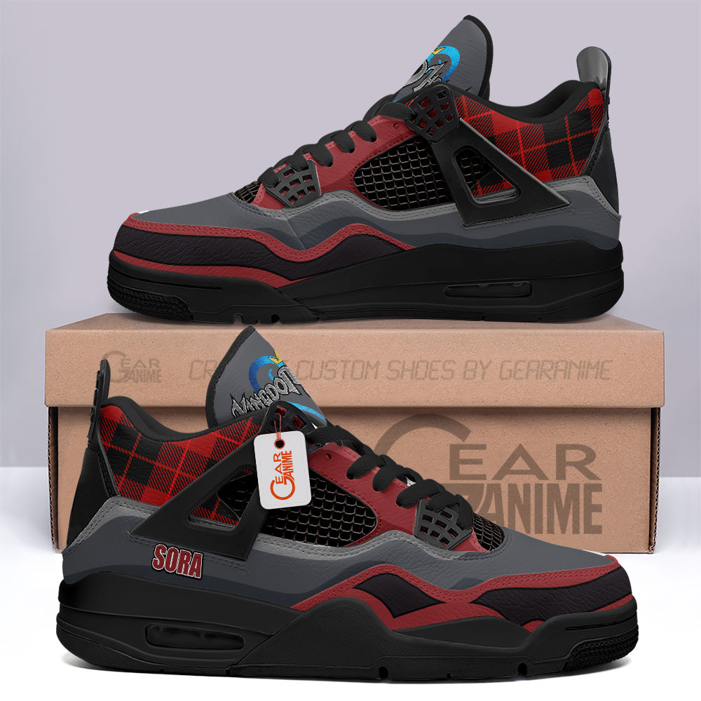 Sora Anime Sneakers Kingdom Hearts Custom Personalized Shoes MN2903 - Gear Anime