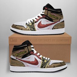 Keigo Takami Hawks Hero High-Top Leather Sneakers -  My Hero Academia - Angle 2