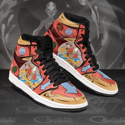 Avatar Aang High-Top Leather Sneakers -  Avatar The last Airbender - Angle 2