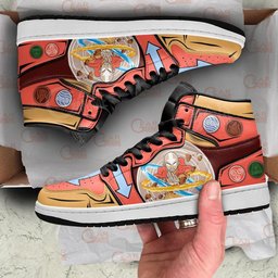 Avatar Aang High-Top Leather Sneakers -  Avatar The last Airbender - Angle 3