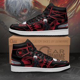 Ken Kaneki High-Top Leather Sneakers -  Tokyo Ghoul - Angle 3
