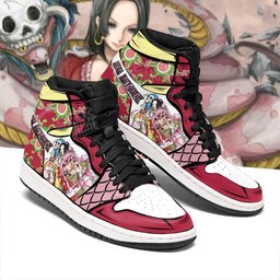 Boa Hancock High-Top Leather Sneakers -  One Piece - Angle 2