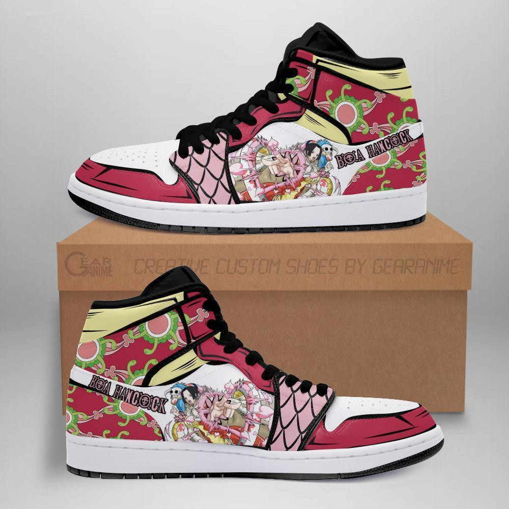 Boa Hancock High-Top Leather Sneakers -  One Piece - Angle 1
