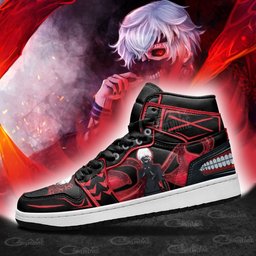 Ken Kaneki High-Top Leather Sneakers -  Tokyo Ghoul - Angle 5