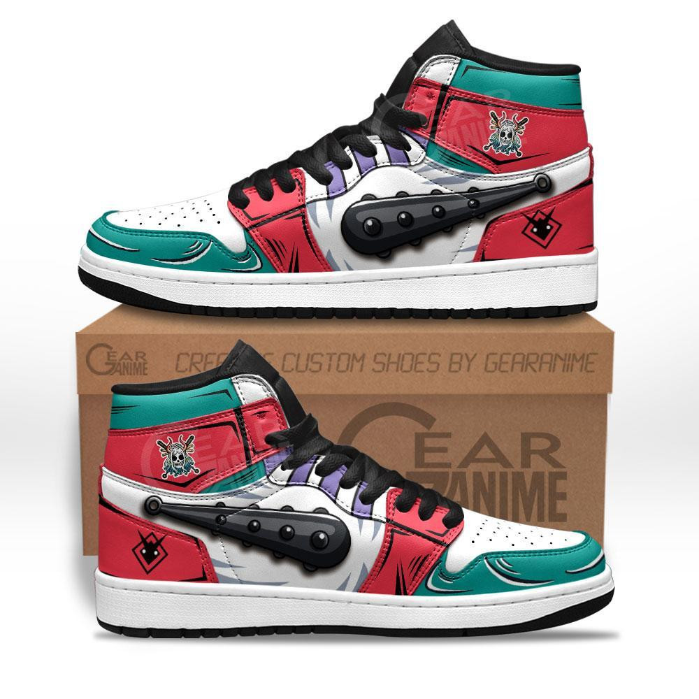 Yamato's kanabo High-Top Leather Sneakers -  One Piece - Angle 1