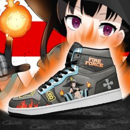 Fire Force Maki Oze Sneakers Custom Anime Shoes - 3 - GearAnime