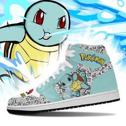 Squirtle High-Top Leather Sneakers PT04 -  Pokemon - Angle 3