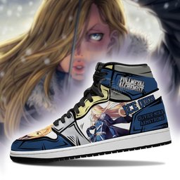 Olivier Armstrong High-Top Leather Sneakers -  Fullmetal Alchemist - Angle 3