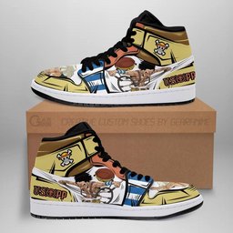 The Sniper Usopp High-Top Leather Sneakers -  One Piece - Angle 1