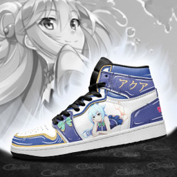 KonoSuba Aqua Sneakers Custom Anime Shoes - 4 - GearAnime