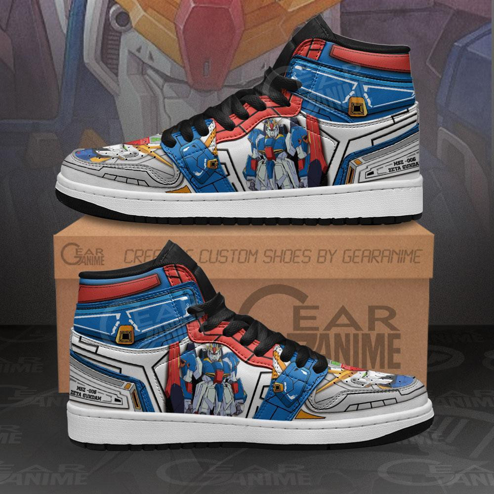 MSZ-006 Zeta Gundam High-Top Leather Sneakers -  Gundam - Angle 1