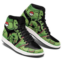 Rayquaza High-Top Leather Sneakers -  Pokemon - Angle 3