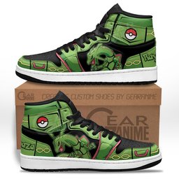 Rayquaza High-Top Leather Sneakers -  Pokemon - Angle 1