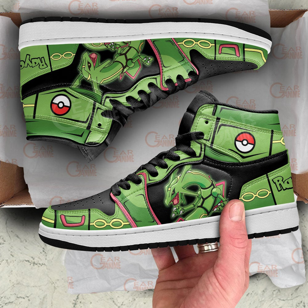 Rayquaza High-Top Leather Sneakers -  Pokemon - Angle 2